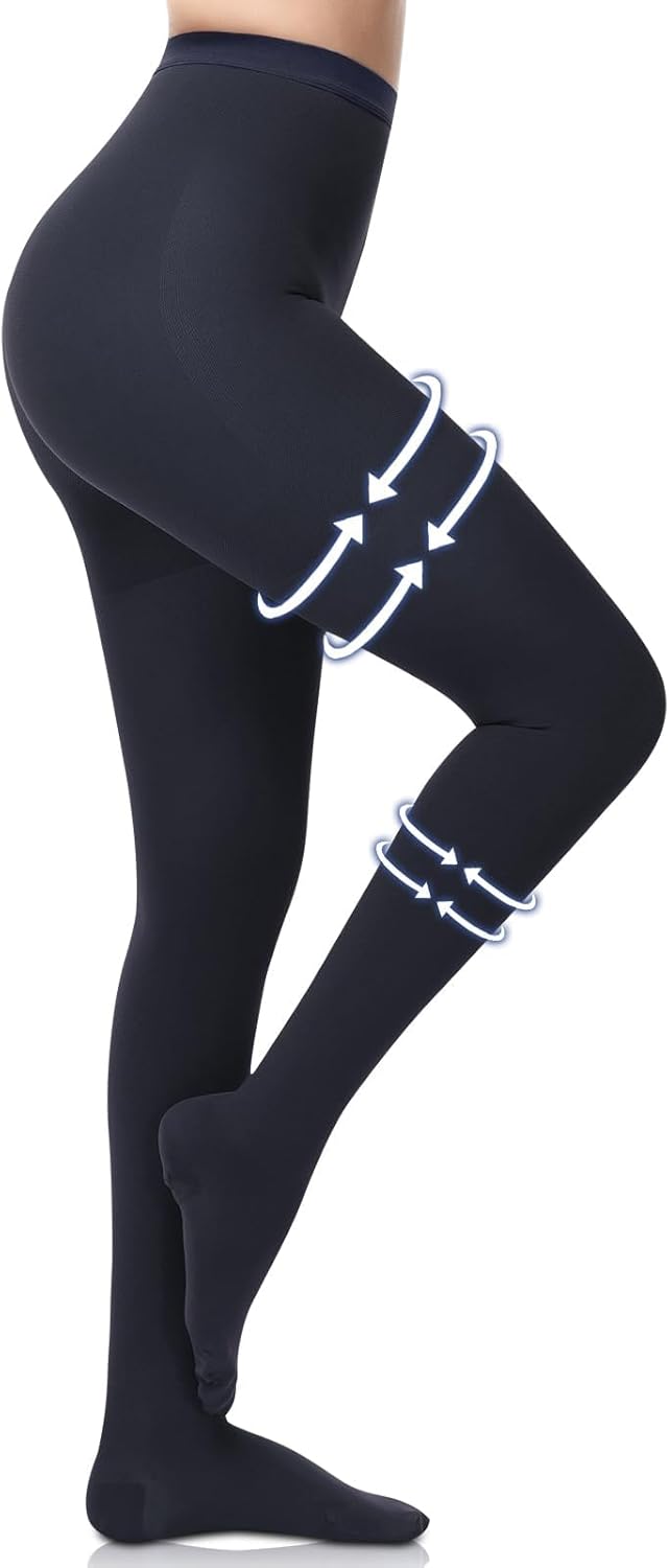 Beister Opaque Closed-Toe Compression Pantyhose Tights 20–30mmHg Graduated Support

