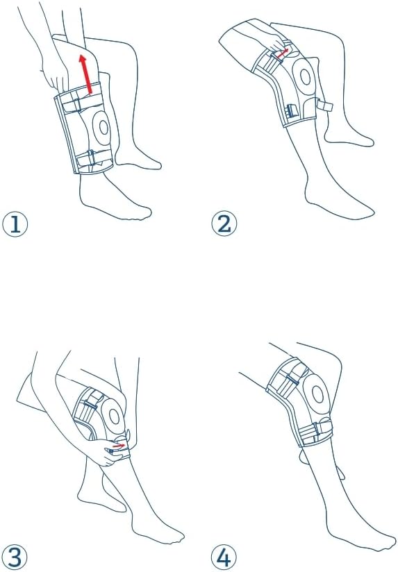 NEENCA Adjustable Hinged Knee Brace with Removable Side Stabilizers for Knee Pain

