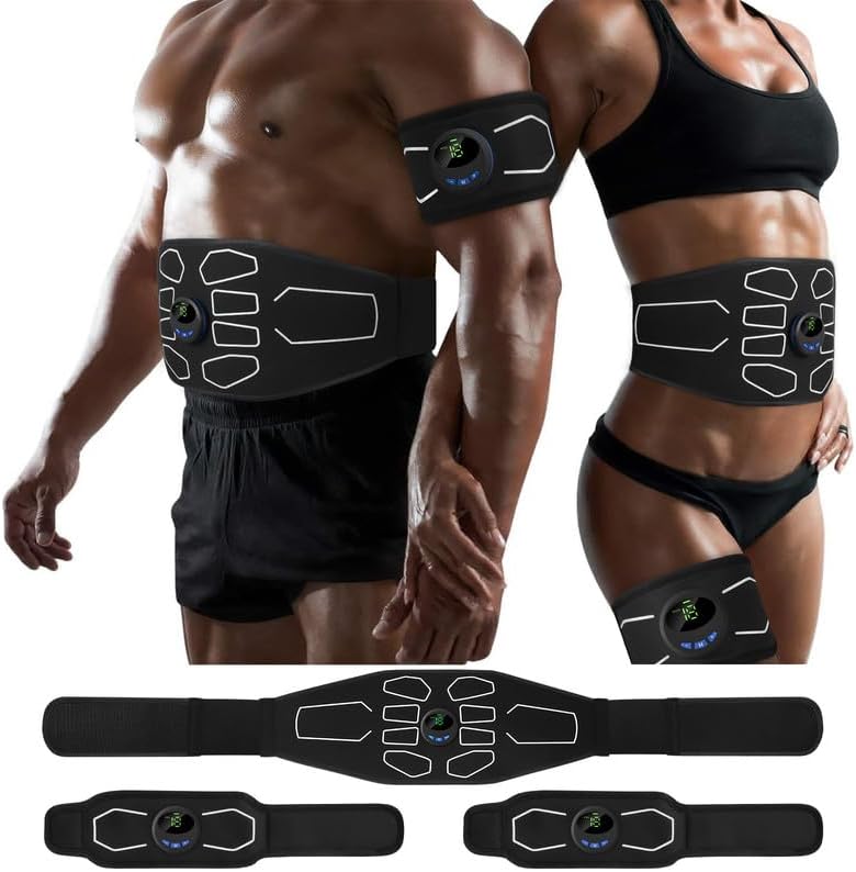 MarCoolTrip Electronic Muscle Stimulator Abs Trainer Belt for Fitness Workout

