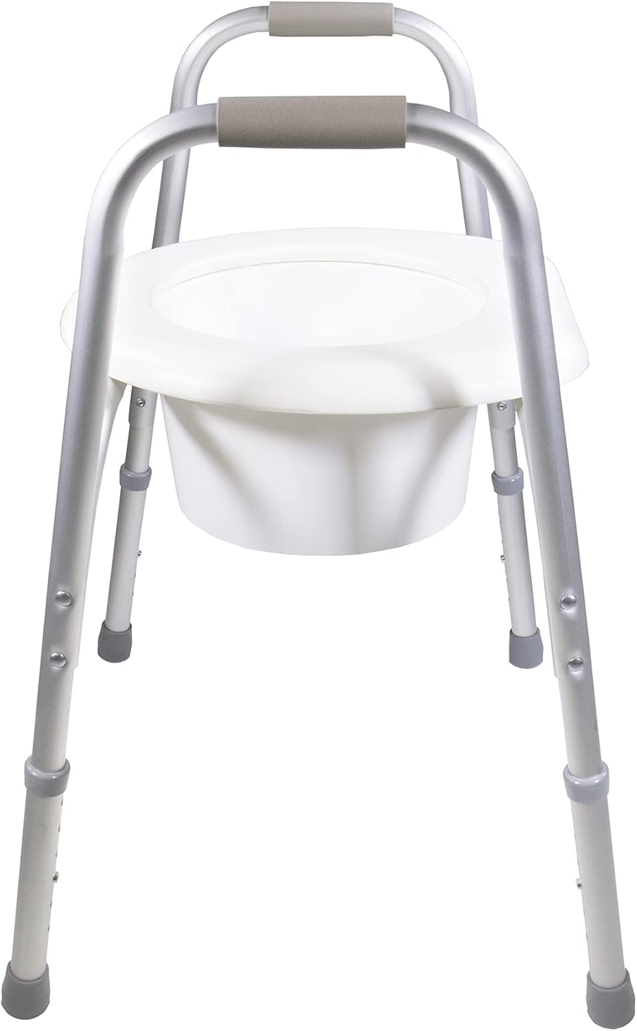 PCP Raised Toilet Seat with Safety Frame, Pre-Assembled Tool-Free, Adjustable Height

