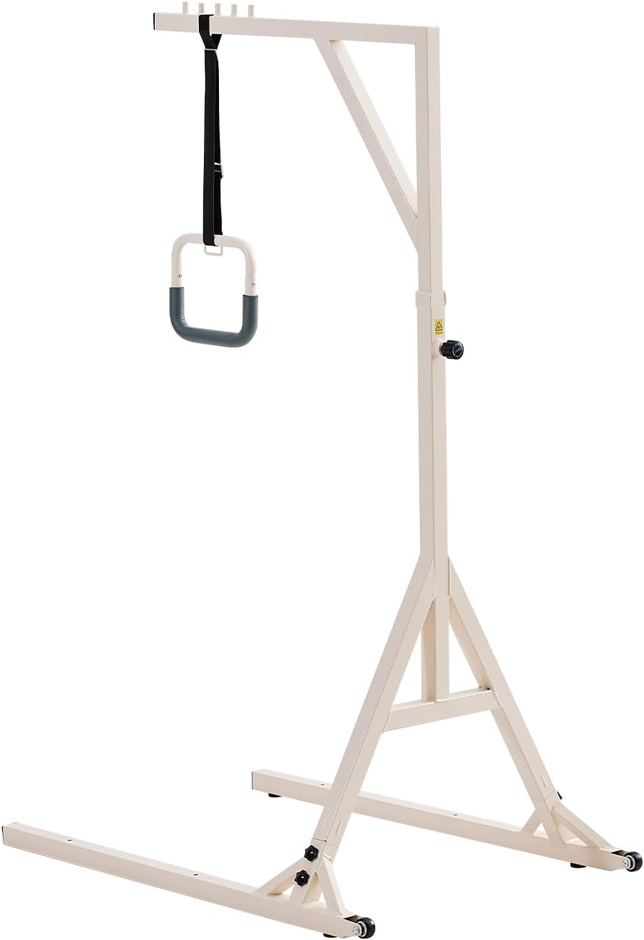 VEVOR Adjustable Bed Trapeze Bar for Mobility, 2 Casters, 350 lb Floor Stand

