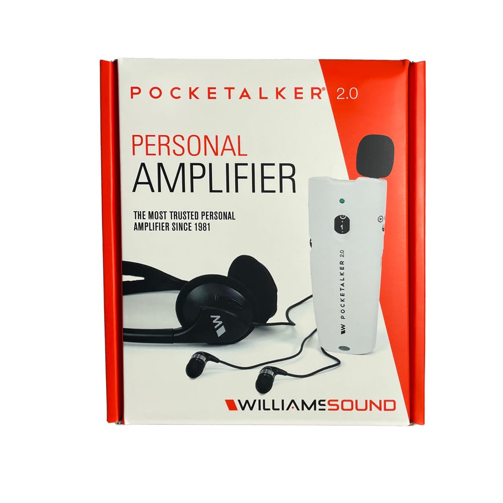 Williams Sound Pocketalker 2.0 Personal Sound Amplifier with Adjustable Controls

