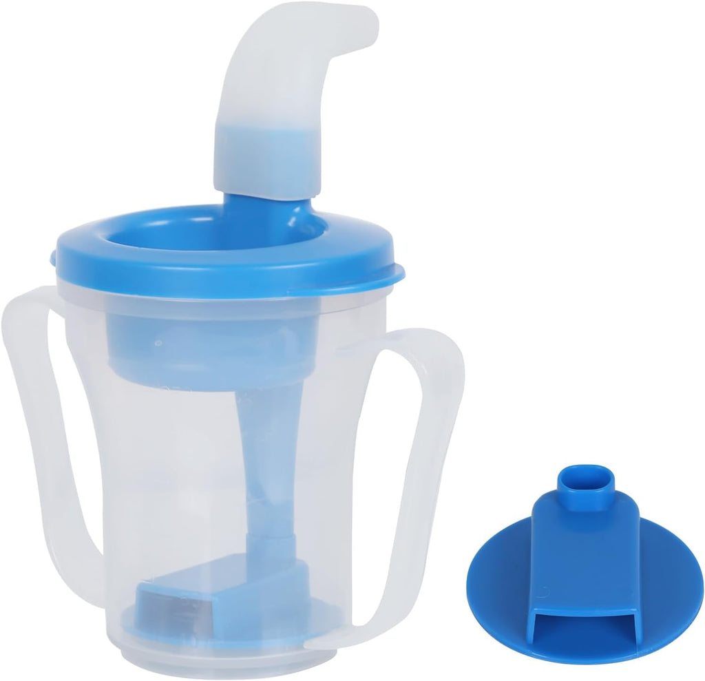 Ehucon Dysphagia Limited Flow Drinking Cup with Lid Slot, 5cc/10cc Inserts

