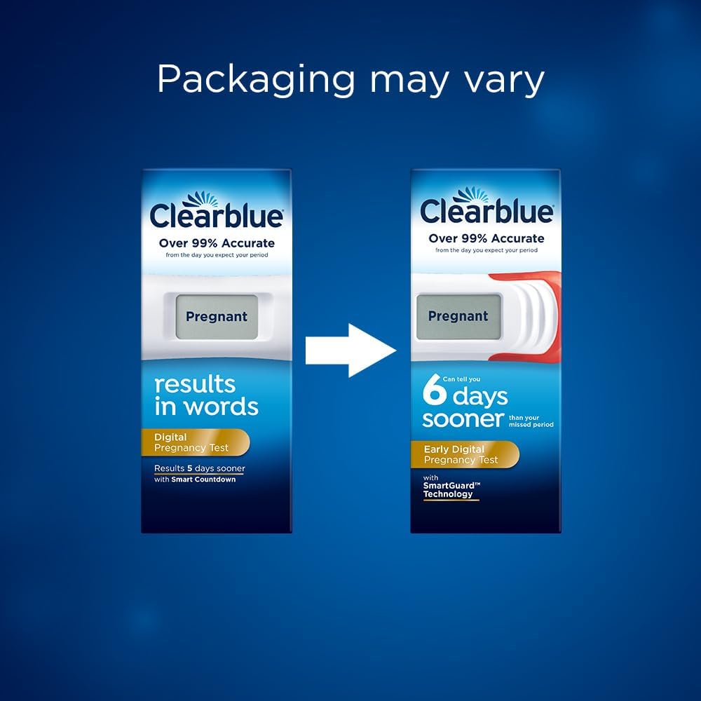 Clearblue Early Digital Pregnancy Test, Home Urine hCG Test

