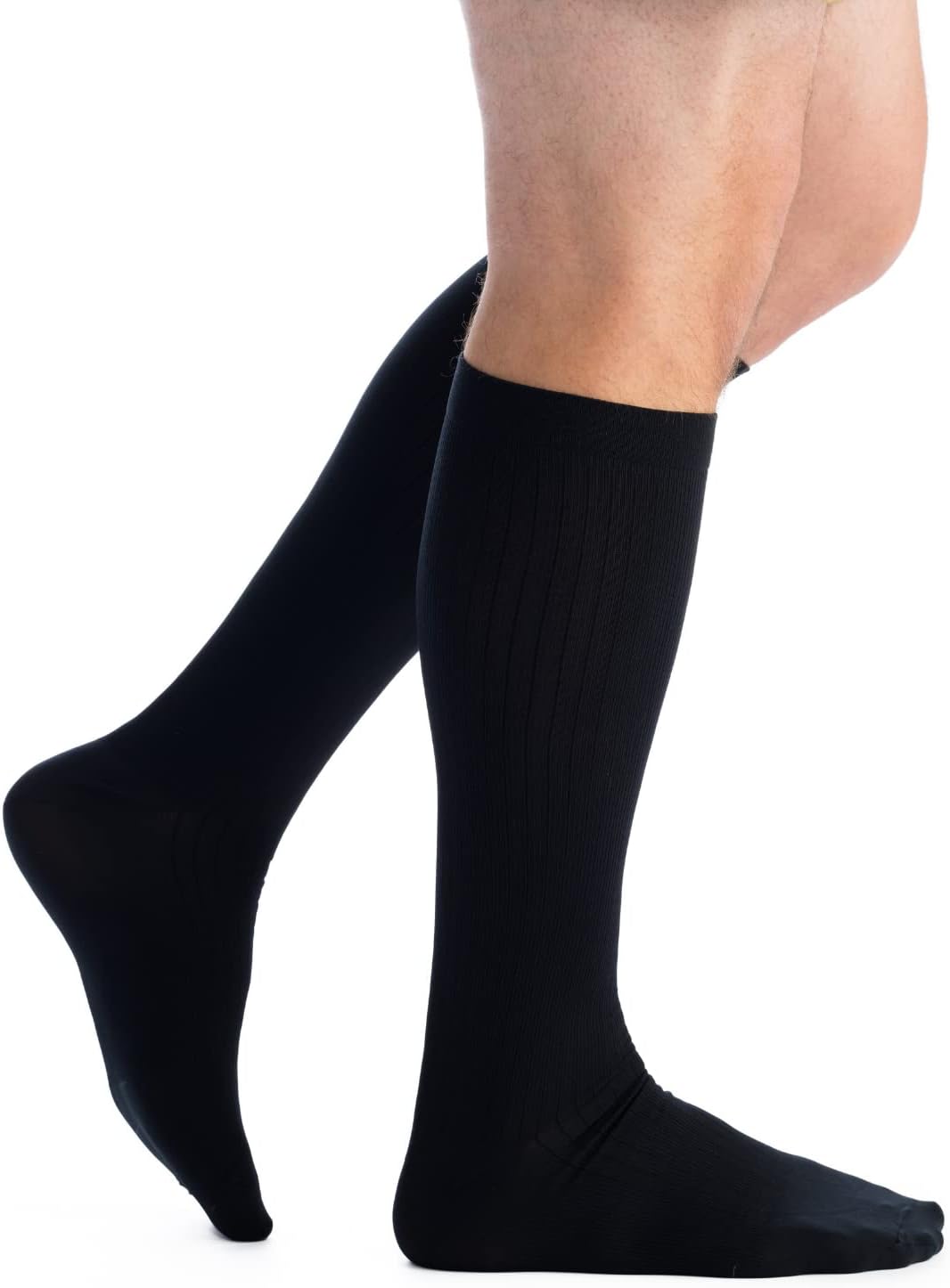EvoNation Men’s Knee High Graduated Compression Socks 20–30 mmHg Moderate Pressure

