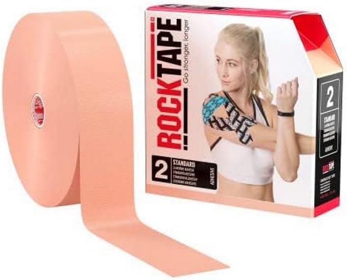 RockTape H2O Kinesiology Tape for Muscle Pain Relief, Injury Recovery

