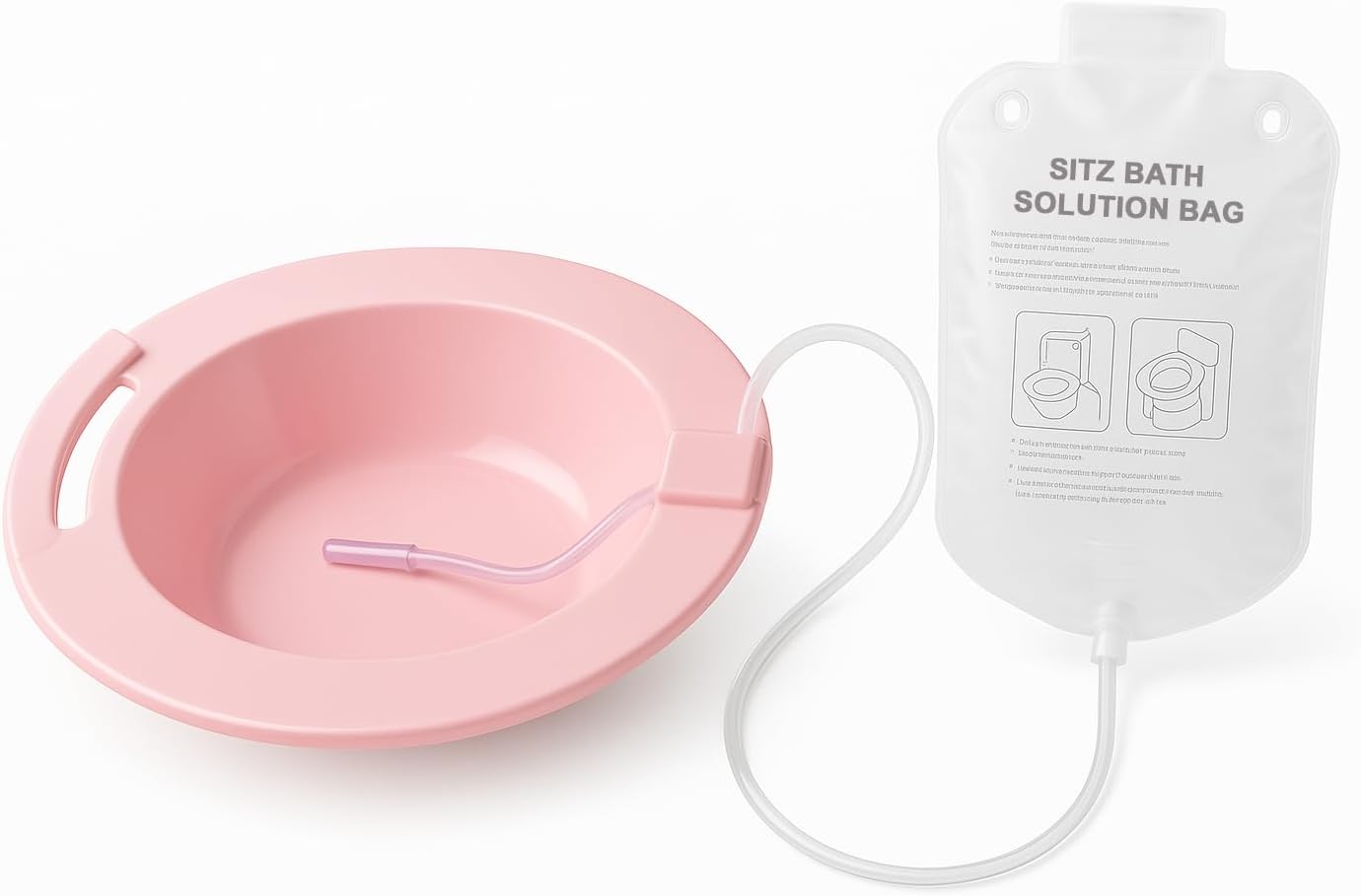 Carex Sitz Bath Over-the-Toilet Perineal Soaking Bath for Hemorrhoids and Episiotomy

