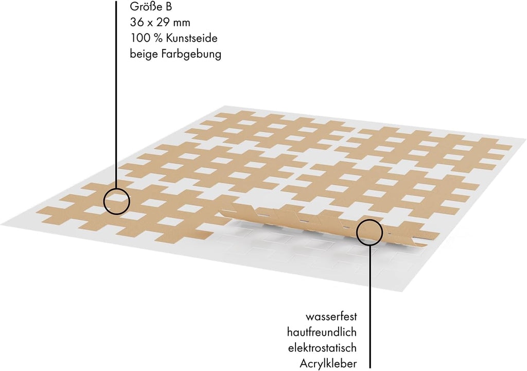Kintex Cross Tape Acupuncture Trigger Point Grid Plaster

