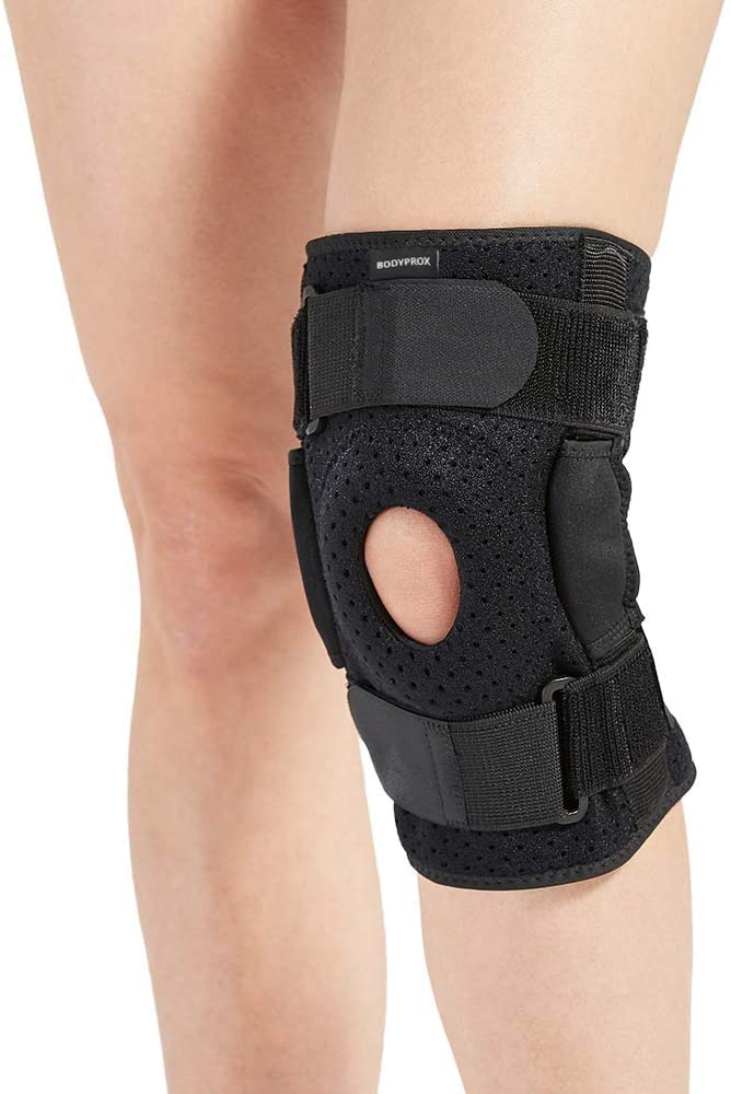 Bodyprox Hinged Knee Brace with Aluminum Hinges for ACL Meniscus Support


