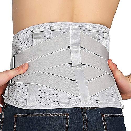 Lower Back Brace Compression Lumbar Support Belt for Men and Women, Adjustable

