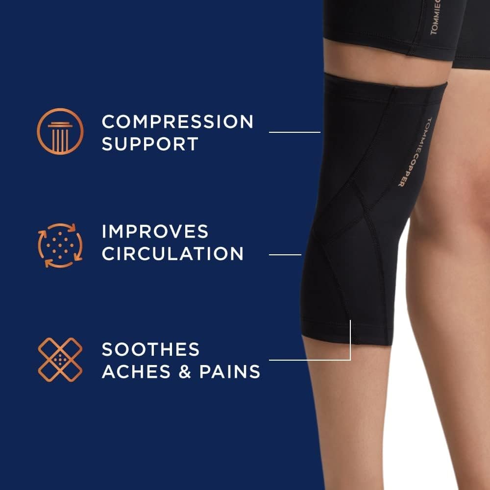 Tommie Copper Performance Compression Knee Sleeve, Joint Support for Men and Women

