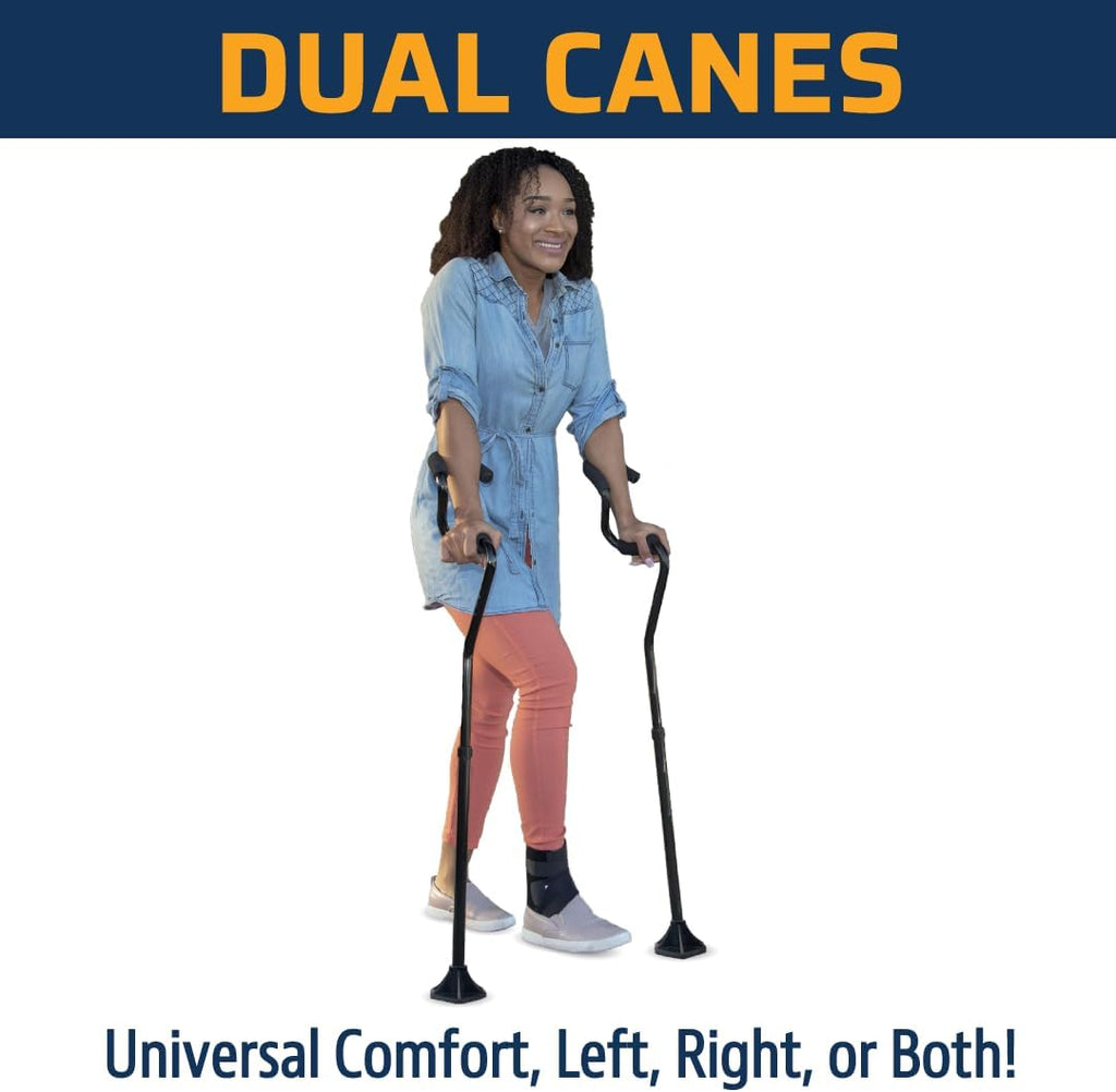 StrongArm Comfort Forearm Brace Adjustable Walking Cane, Lightweight Support


