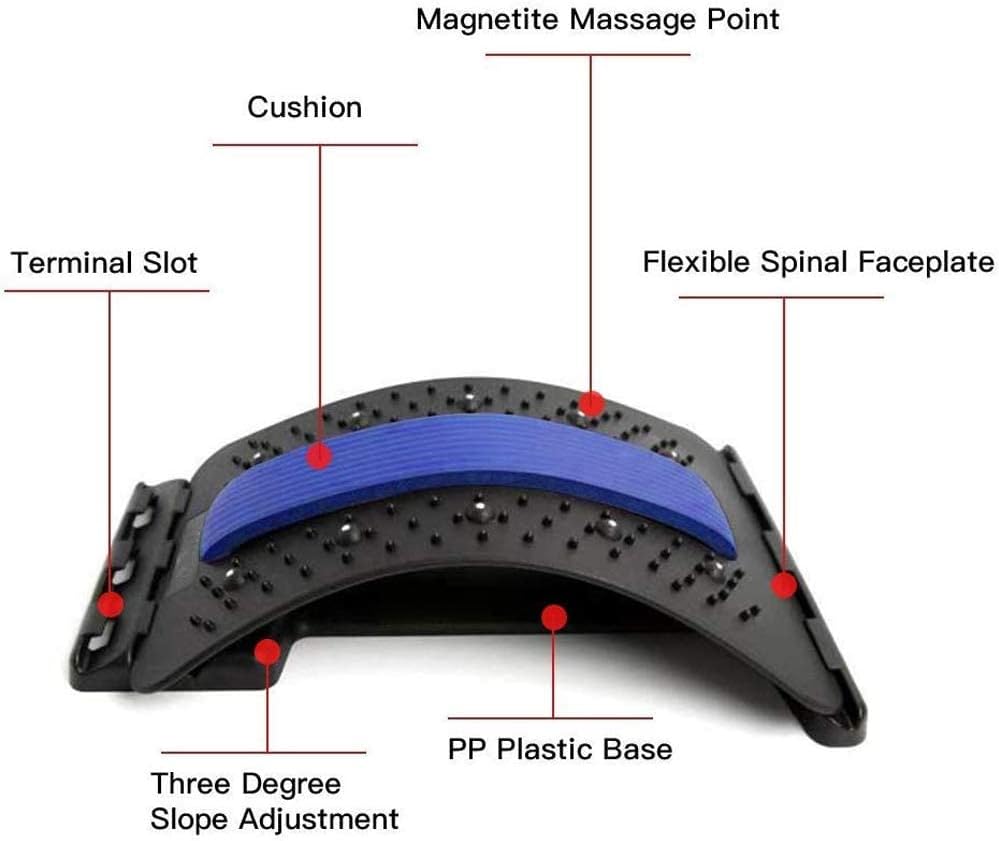 Back Stretcher Traction Device for Upper and Lower Back Pain Relief Posture Support

