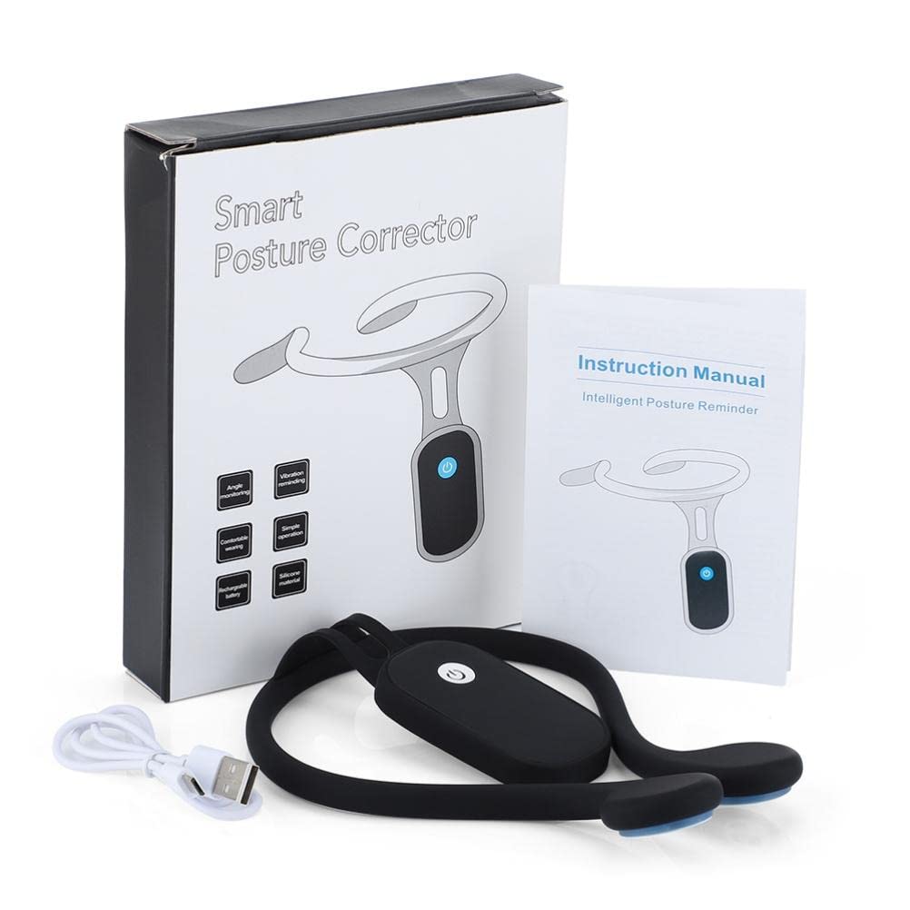 Hanging Neck Posture Corrector Strap, Rechargeable Silicone Smart Induction

