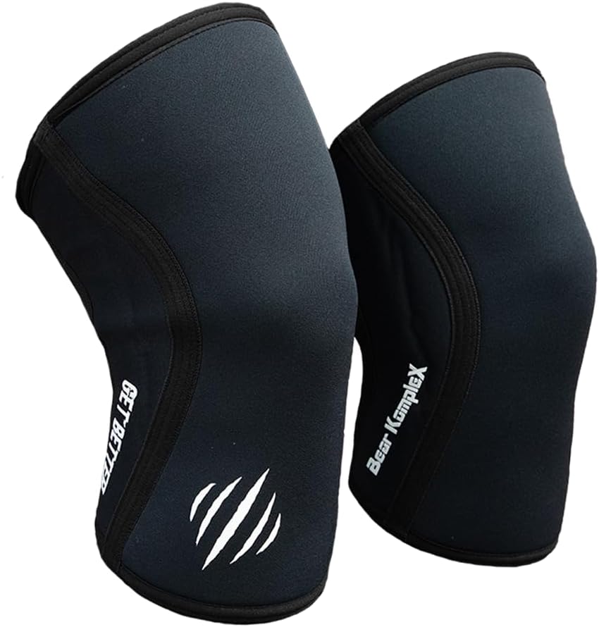 Bear KompleX Neoprene Compression Knee Sleeves for Weightlifting, Squats & Powerlifting

