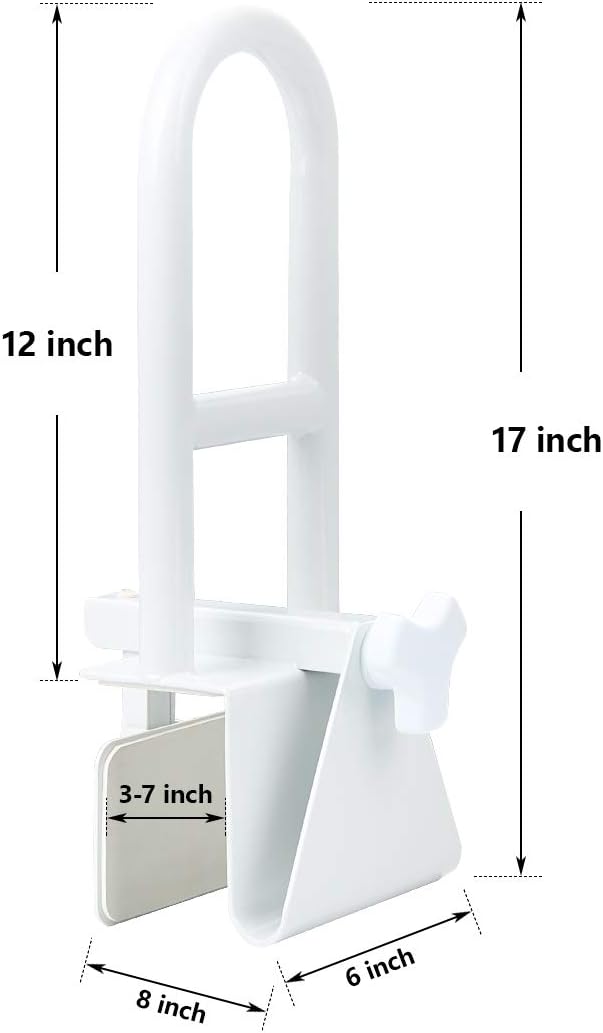 Butizone Bathtub Safety Rail Grab Bar Clamp for Seniors and Elderly

