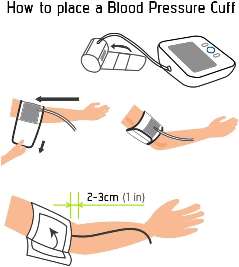 Paramed Automatic Upper Arm Blood Pressure Monitor with LCD Cuff 8.7-16.5 in

