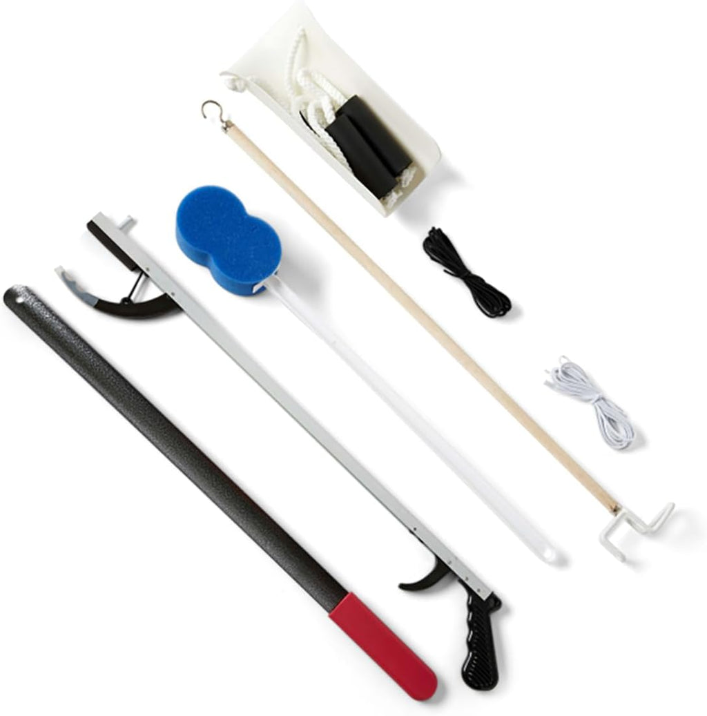 Medline Premium Hip Kit Mobility Aids for Hip Surgery Recovery, 7-Piece Set

