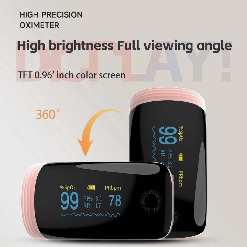 Rechargeable Fingertip Pulse Oximeter, SpO2 & Pulse Rate OLED Display

