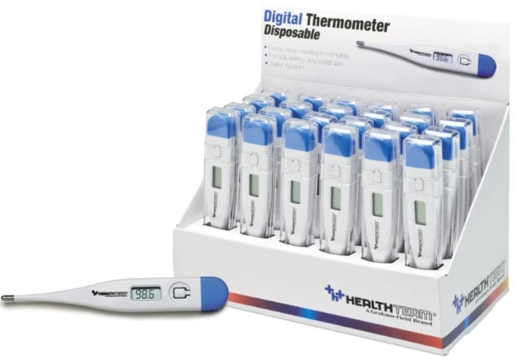 HealthTeam Digital Thermometers for Adults and Kids Oral Rectal Underarm

