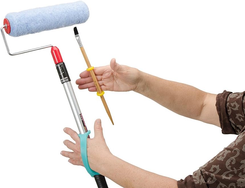 EazyHold Silicone Universal Cuff Aid for Limited Hand Grip, Adaptive Eating Spoon Fork Holder


