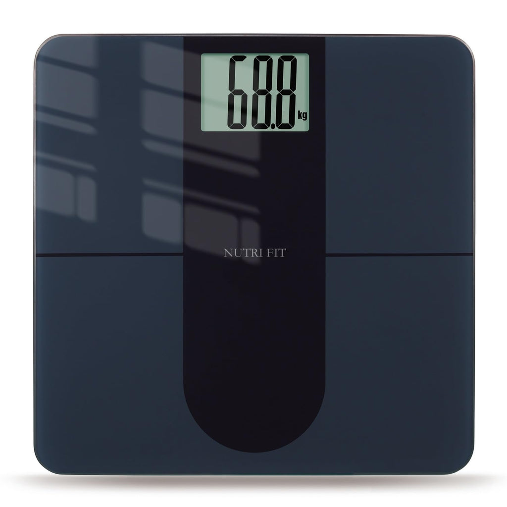 NUTRI FIT Digital Bathroom Scale for Body Weight, 550 lb Capacity, Large Display

