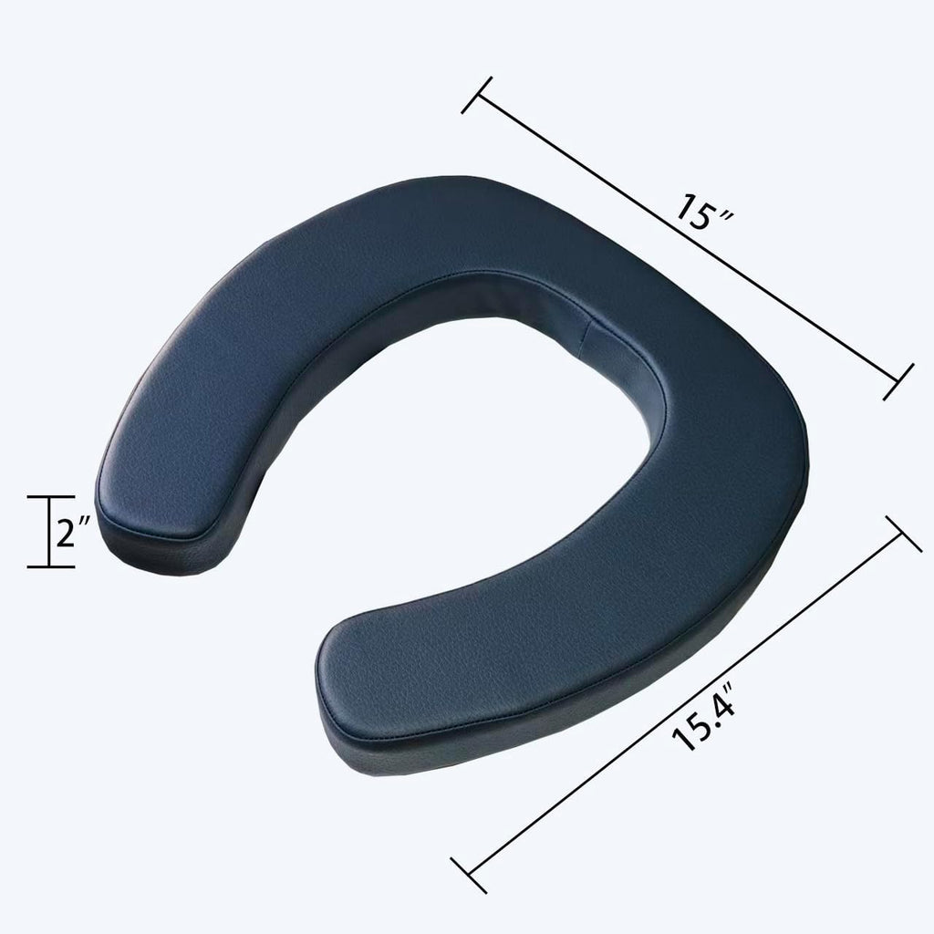 Toilet Seat Cushion with 2-Inch High-Density Foam, Microfiber Riser Pad


