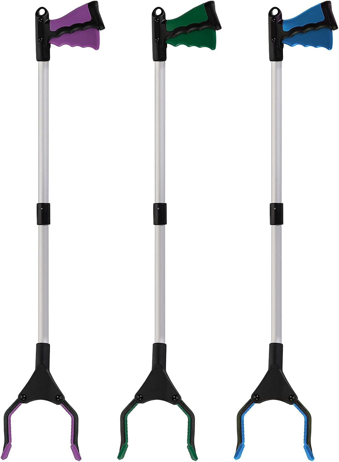 TOPZEA Foldable Reacher Grabber Tool for Elderly Mobility Assist, 360° Jaw

