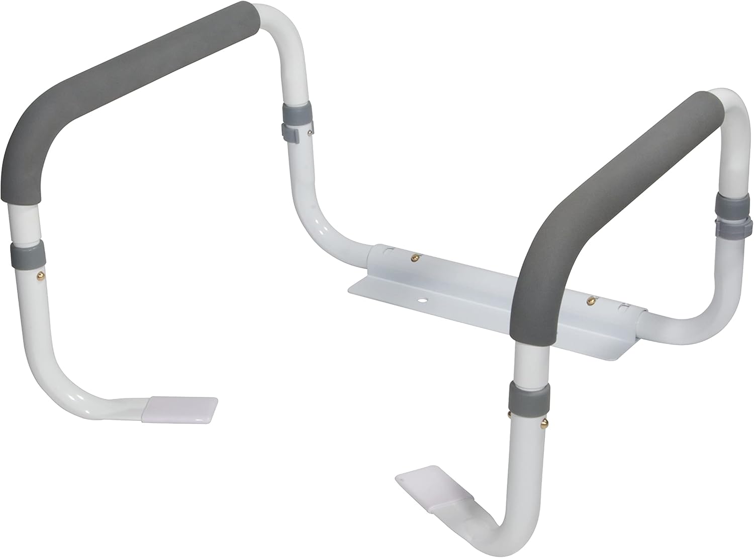 Drive Medical Toilet Grab Bar with Padded Armrests for Standard & Elongated Toilets

