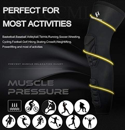 Compression Leg Sleeve with EVA Shin Protection, 2-Pack

