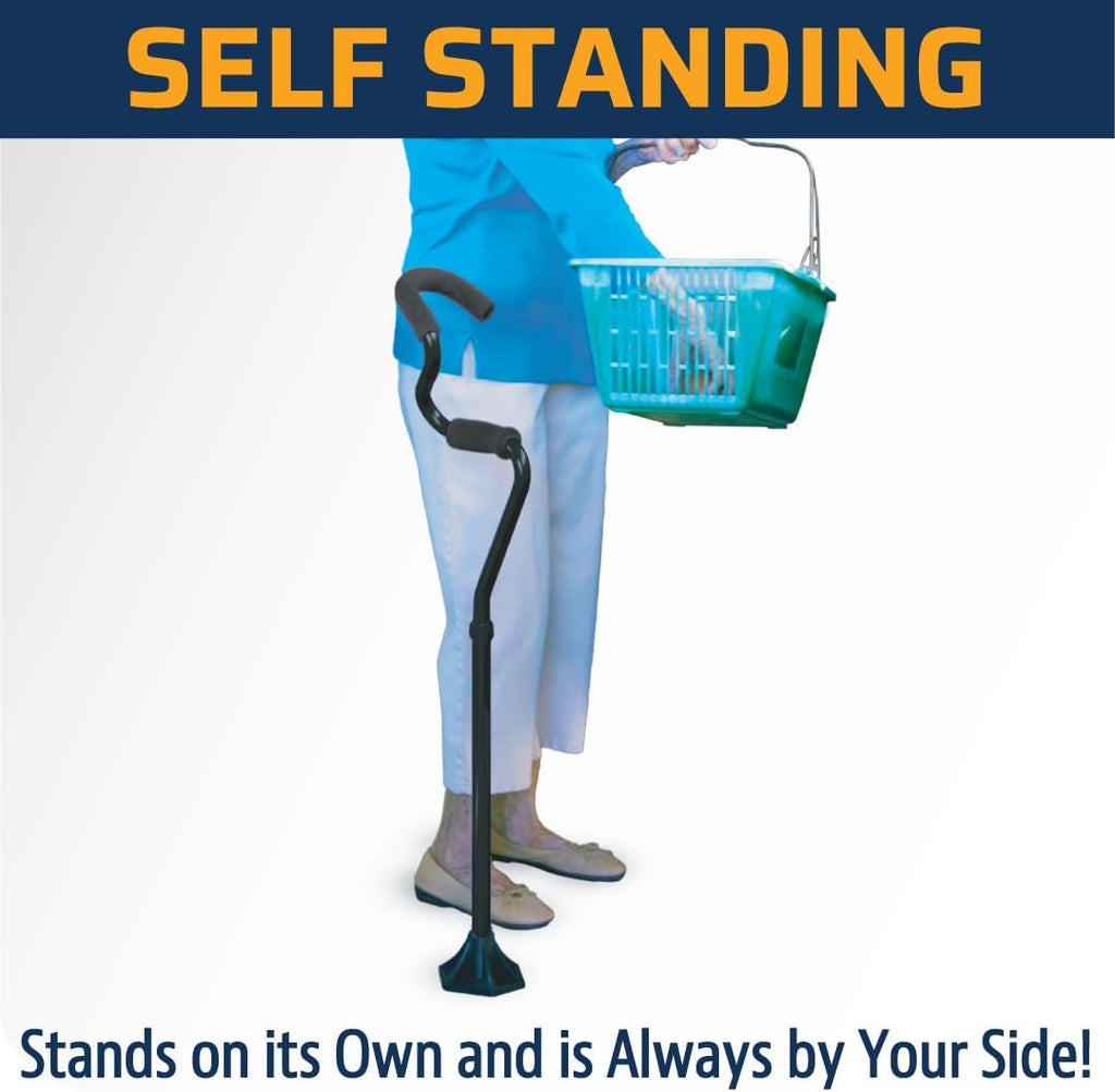StrongArm Comfort Forearm Brace Adjustable Walking Cane, Lightweight Support

