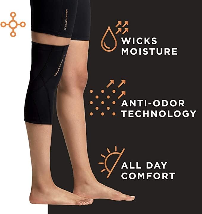 Tommie Copper Performance Compression Knee Sleeve, Joint Support for Men and Women

