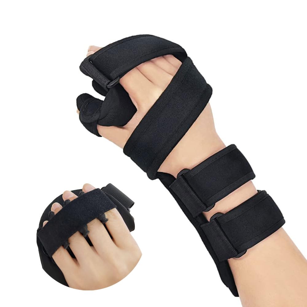 OSK Soft Functional Resting Hand Splint for Flexion Contractures Stroke Night Brace

