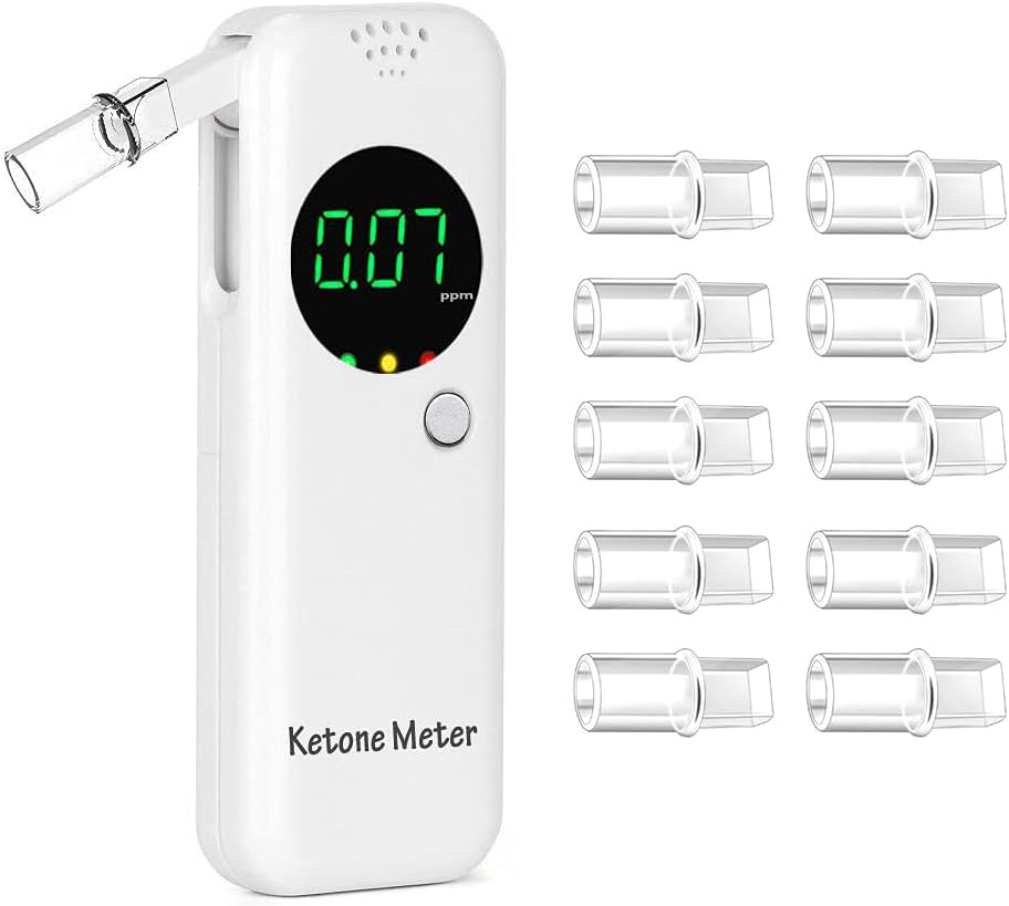 Portable Breath Ketone Meter, Ketosis Acetone Analyzer with LED Indicators

