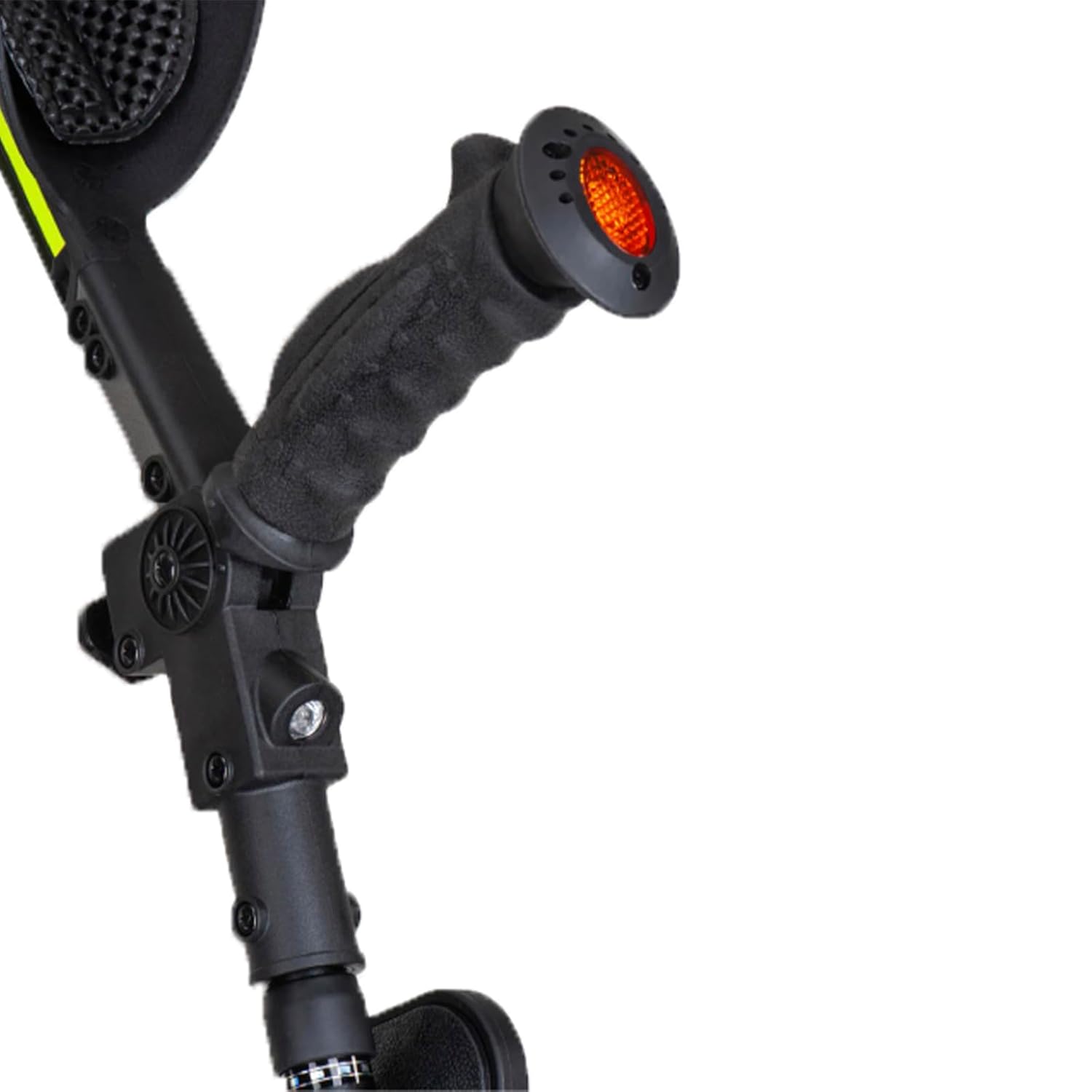 Ergobaum 7G Folding Ergonomic Crutch Walking Cane with Ergocap Tip and LED

