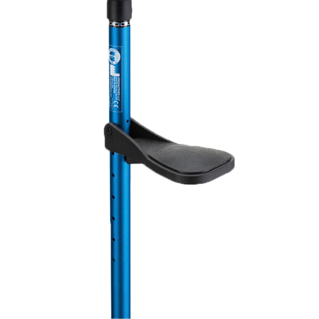Ergobaum 7G Folding Ergonomic Crutch Walking Cane with Ergocap Tip and LED

