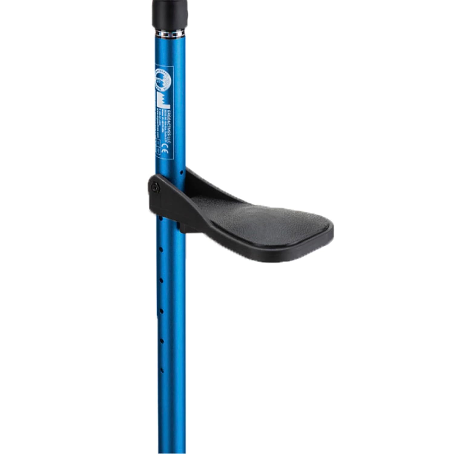 Ergobaum 7G Folding Ergonomic Crutch Walking Cane with Ergocap Tip and LED

