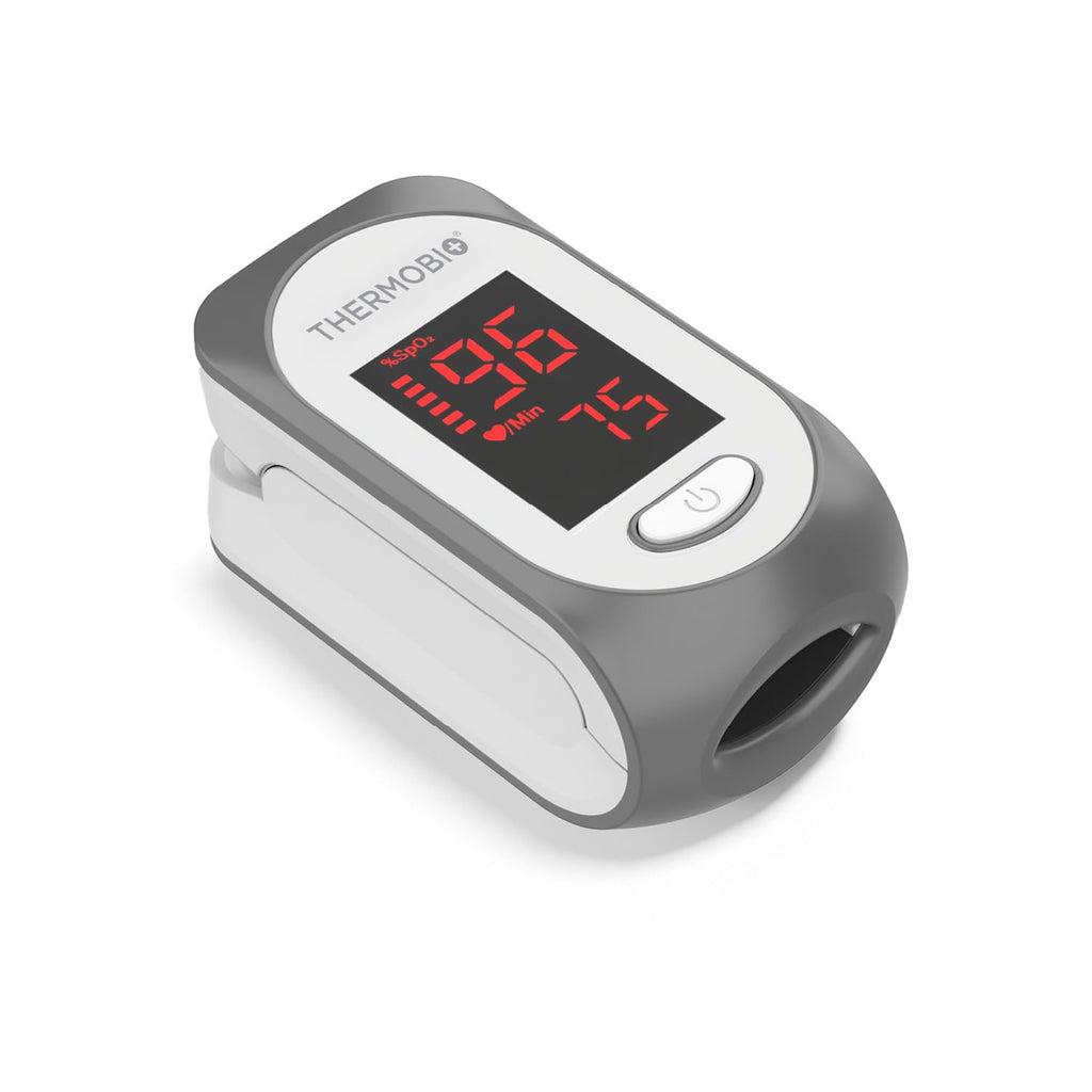 ThermoBio Fingertip Pulse Oximeter SpO2 Monitor with Clear OLED Display

