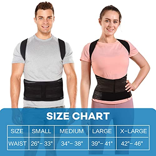 sicheer Posture Corrector Back Brace for Women and Men, Shoulder Support


