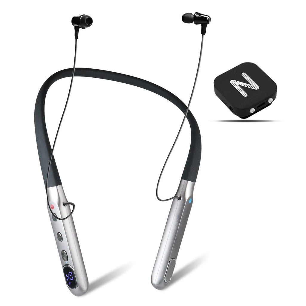 Neosonic Rechargeable Hearing Amplifier for TV Listening, Wireless Neckband Mic

