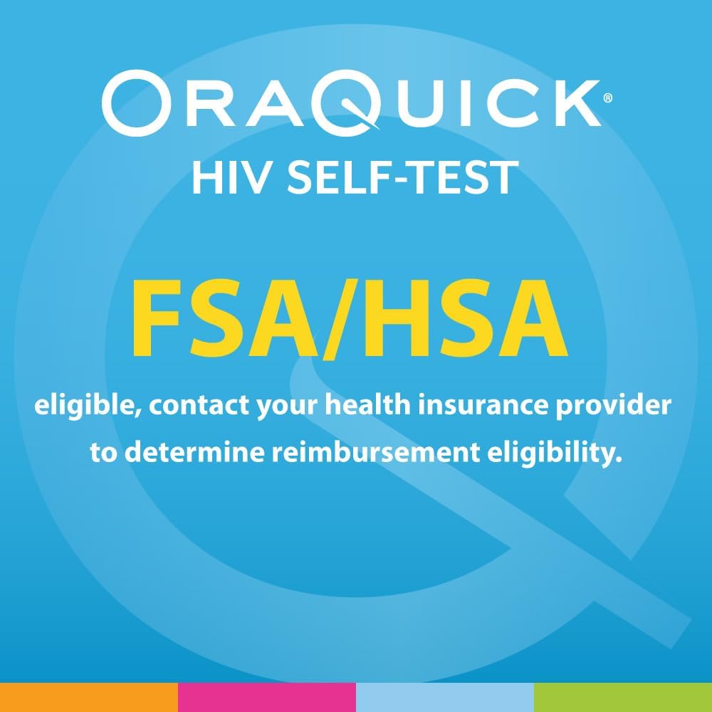 OraQuick HIV Self-Test Oral Fluid Rapid HIV-1 & HIV-2 Home Test Kit

