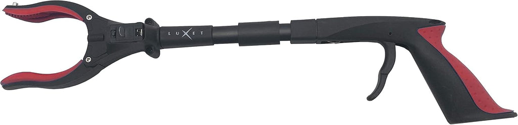 Luxet Magnetic Reacher Grabber Tool with LED, 19 in Aluminum Claw Pickup

