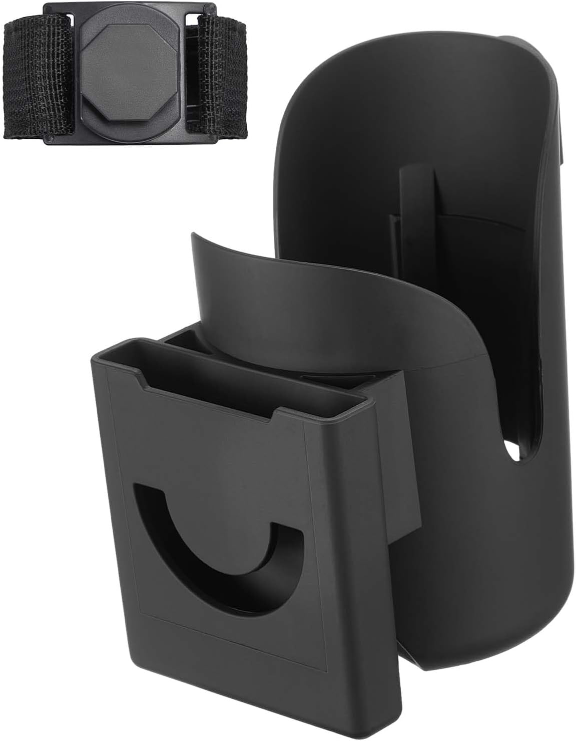 JOYTUTUS 2-in-1 Cup Holder for Wheelchair, Water Bottle & Phone Bracket

