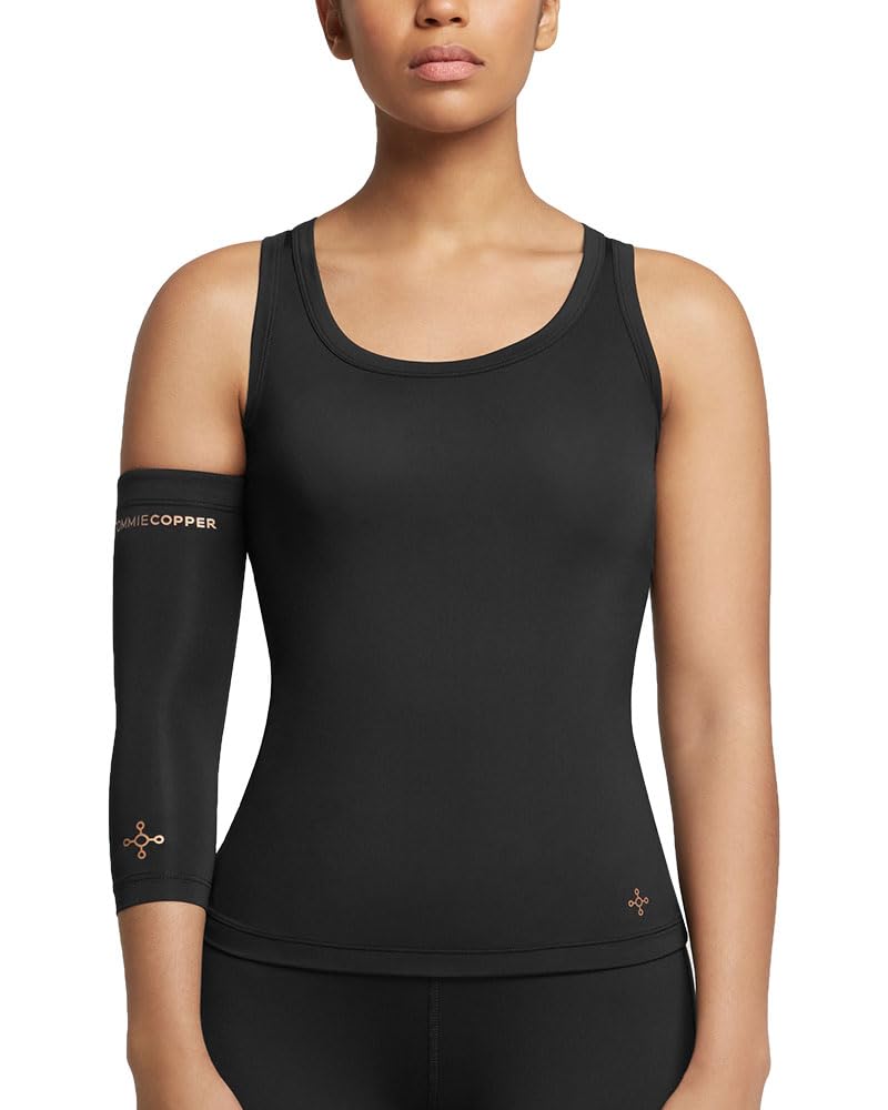 Tommie Copper Elbow Compression Sleeve for Tennis Golfer's Elbow Adjustable Breathable

