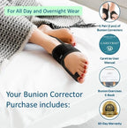 Caretras Bunion Corrector 2-Pack, Orthopedic Hallux Valgus Splint for Comfort

