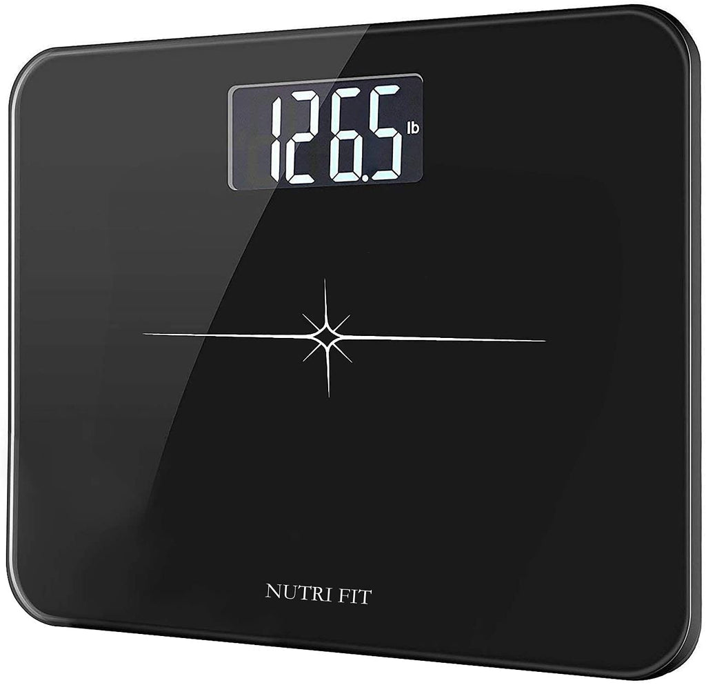 NUTRI FIT Extra-Wide Digital Body Weight Bathroom Scale, Step-On LCD, 400 lb

