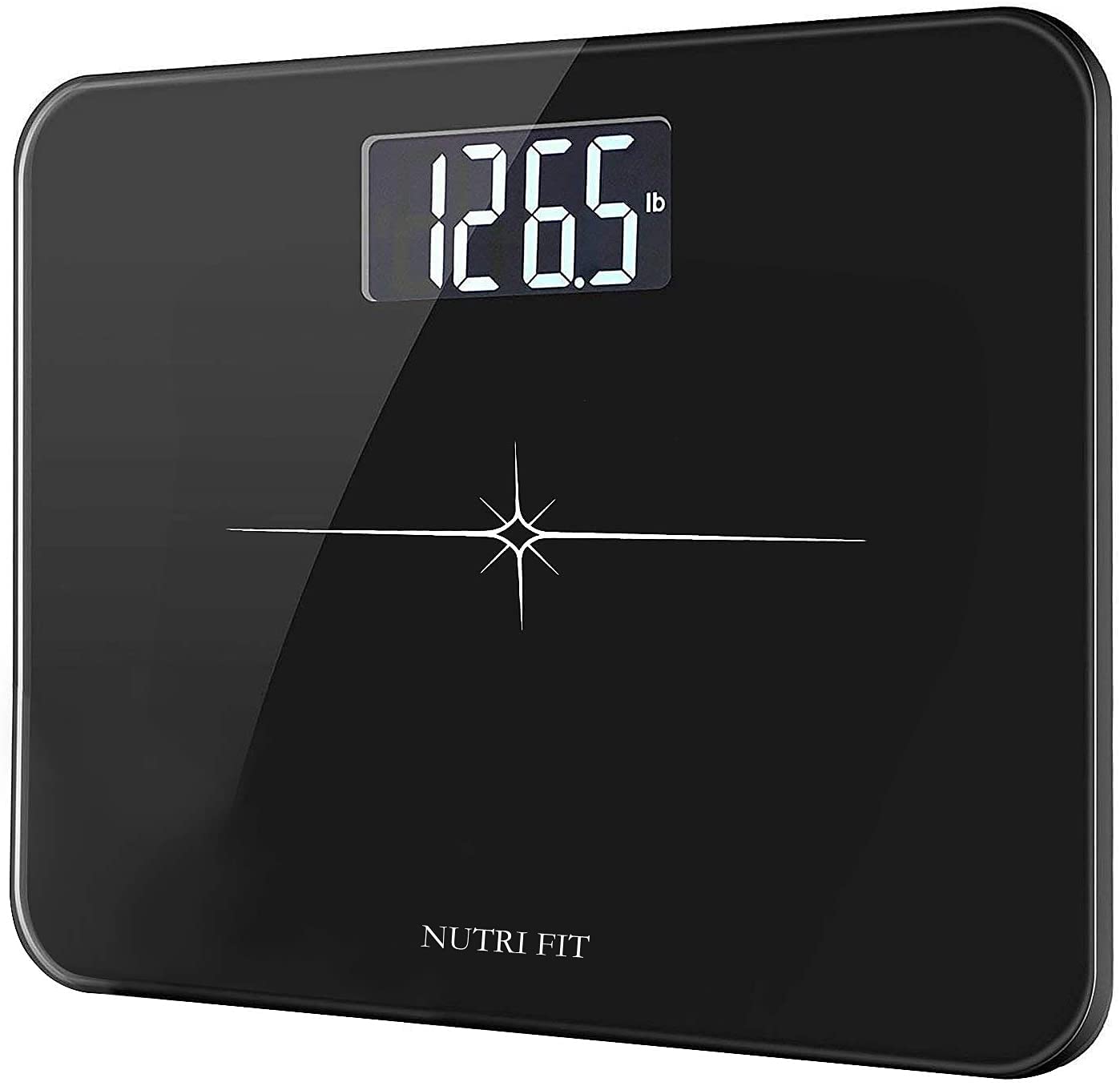 NUTRI FIT Extra-Wide Digital Body Weight Bathroom Scale, Step-On LCD, 400 lb

