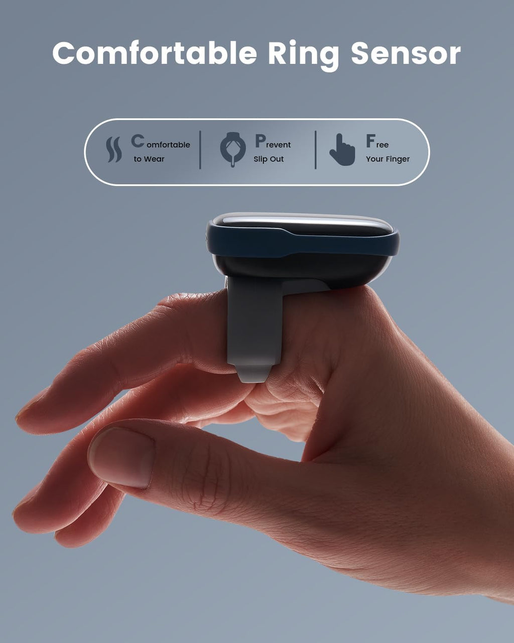 Vibeat Oxylink Bluetooth Blood Oxygen Monitor Finger Pulse Oximeter with Audio Alerts


