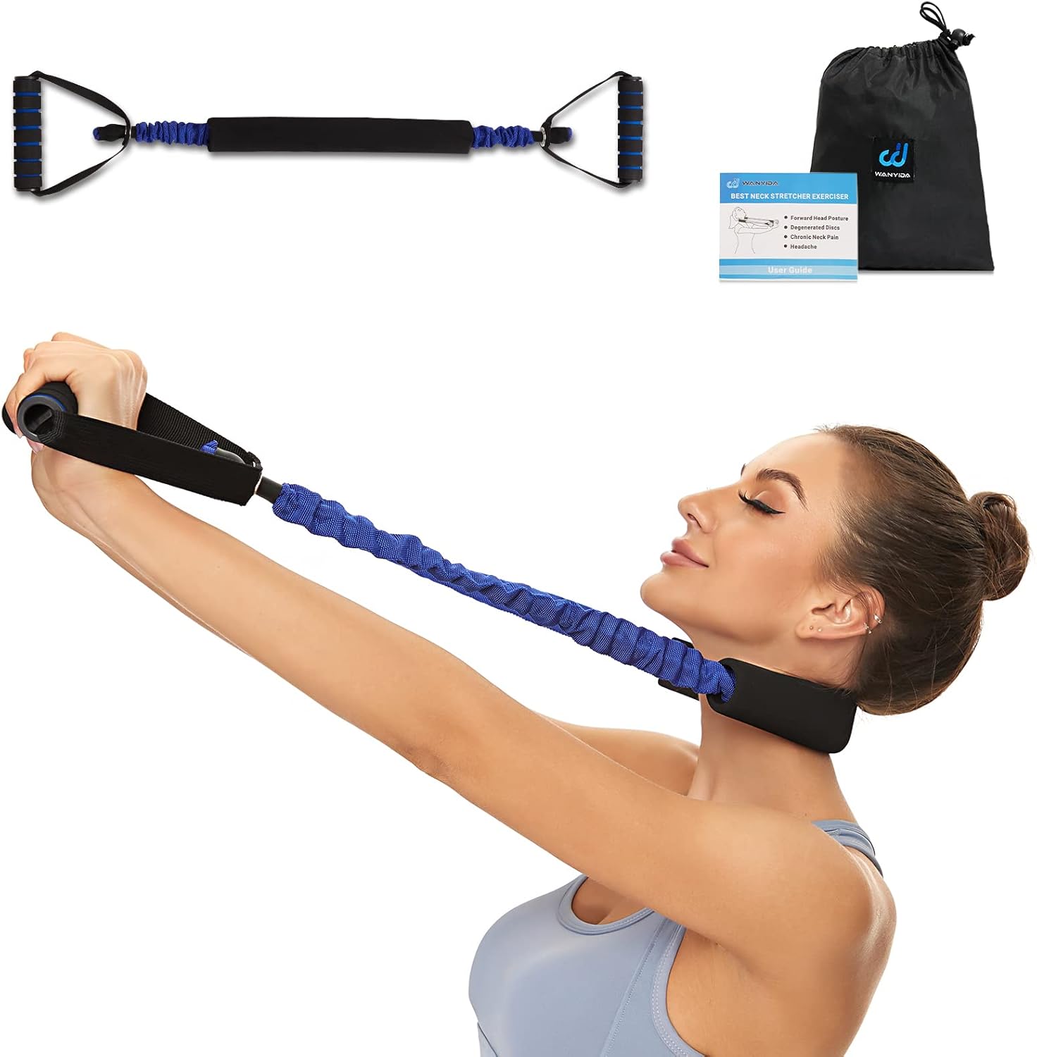 Neck Stretcher Exerciser Cervical Traction Device for Neck Pain Relief

