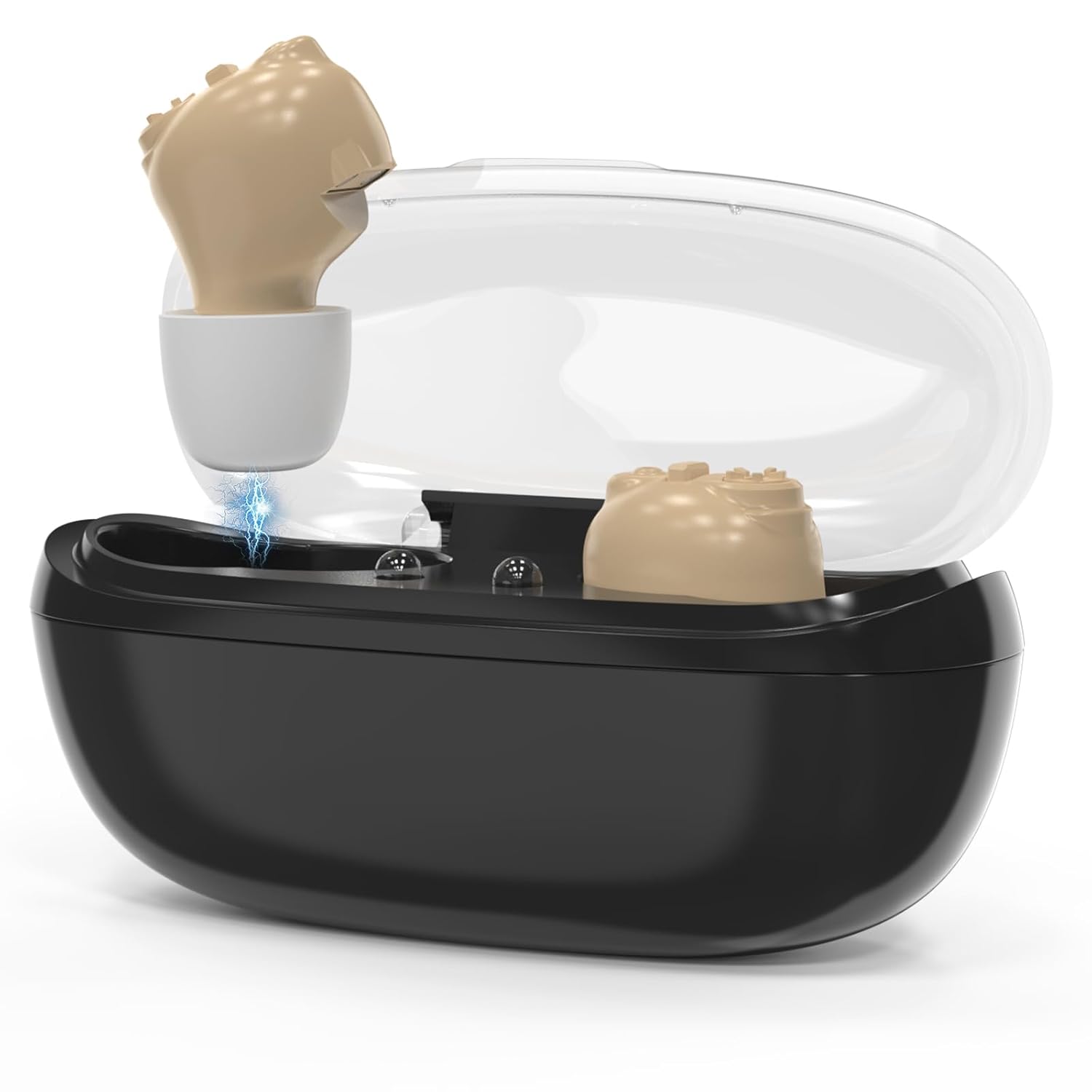 MEIMOUSE Rechargeable Hearing Aids for Seniors, Invisible In-Ear Noise Cancelling

